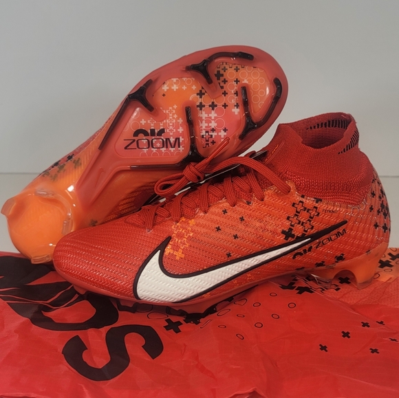 Mens Size 4 Nike Zoom Mercurial Superfly 9 Elite MDS FG Soccer Cleats FD1157-600